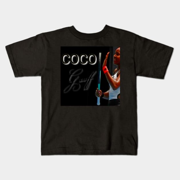 CoCo gauff Kids T-Shirt by Light Up Glow 